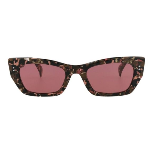 Kenzo Unisex Cat Eye Havana Havana Bordeaux Fashion Designer Eyewear - Picture 1 of 4